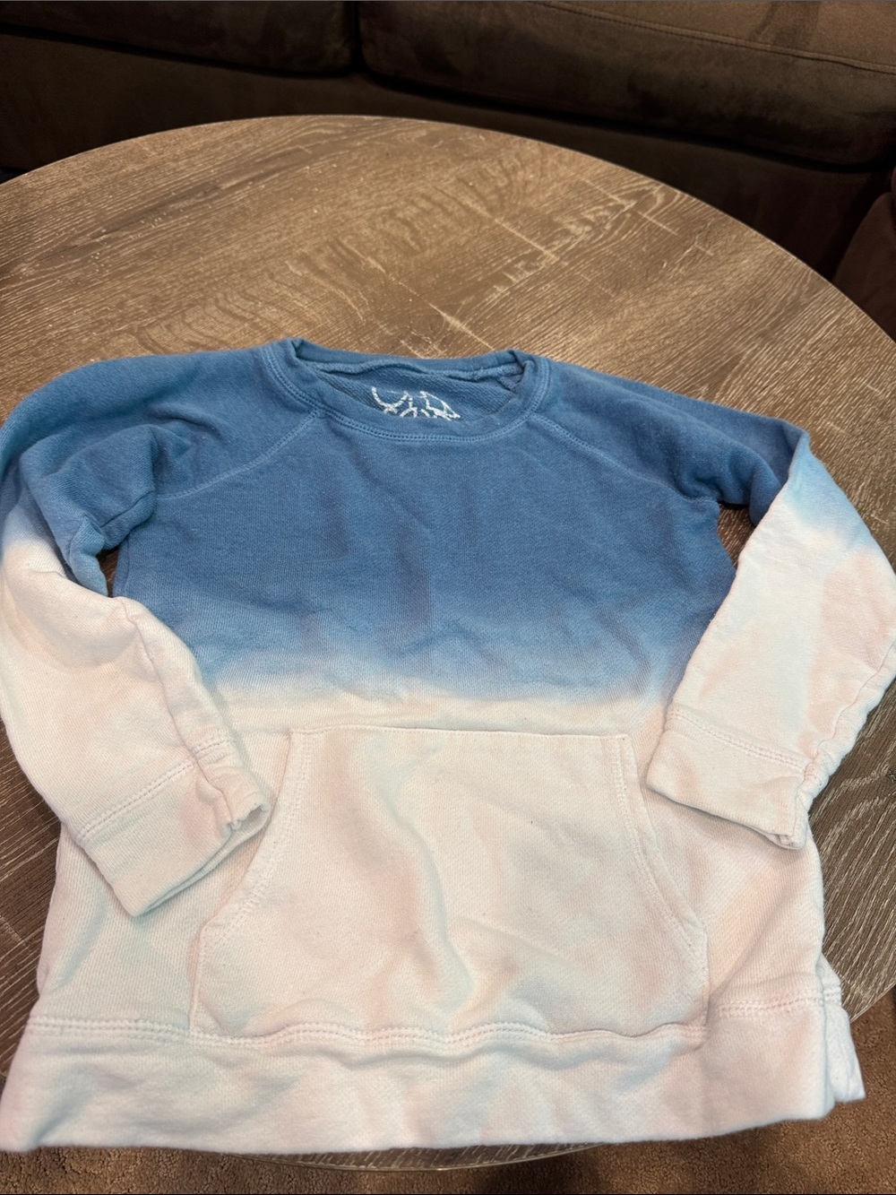 Chaser Kids Blue to White Ombre Pullover Hoodie